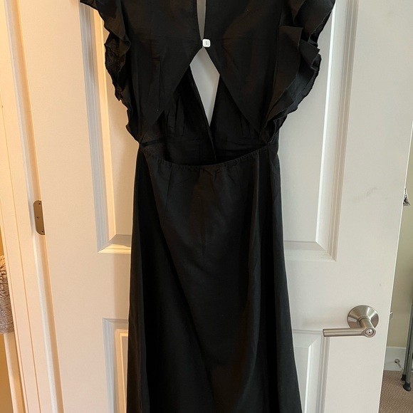 Charlie Holiday ruffled midi dress/cover-up - Picture 4 of 5